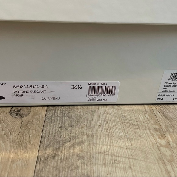 Givenchy Ankle Studded Black Leather Boot - SIZE 36.6 (US 6.5) - Picture 4 of 4